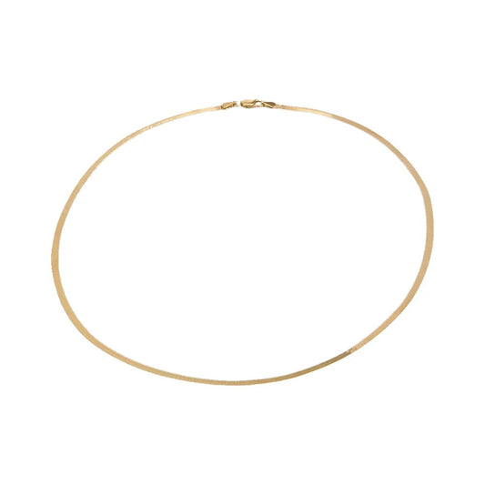 Cadena de Serpiente - Oro - fondo blanco