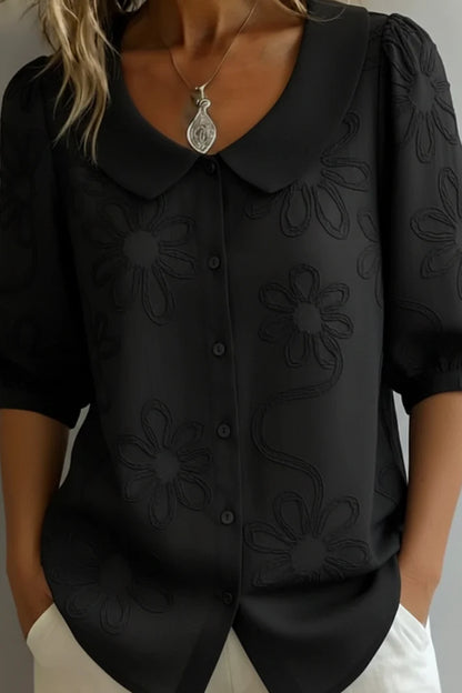 Aurora - Blusa bordado floral